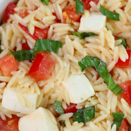 Fresh Mozarella Orzo Salad
