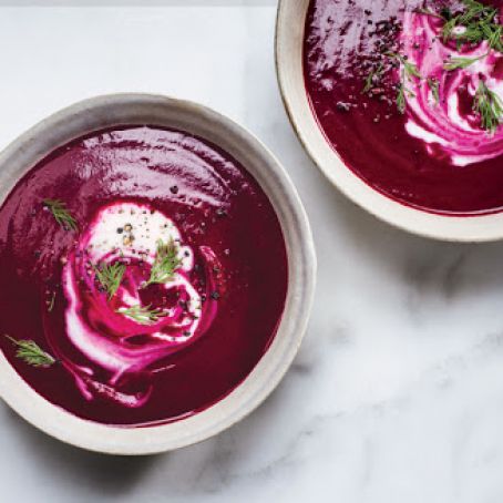 Beet Soup with Caraway