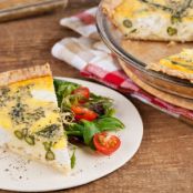 Asparagus and Goat Cheese Quiche