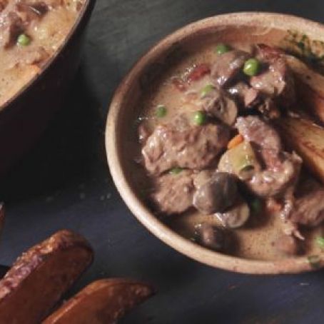 Lamb Stew with Sherry and Mushrooms