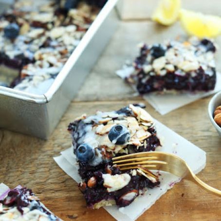 Almond Lemon Blueberry Pie Bars