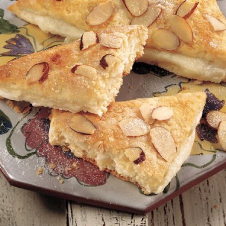 Almond-Cream Cheese Triangles