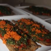 Very Veggie Flat Bread with Chia-Chickpea Crust