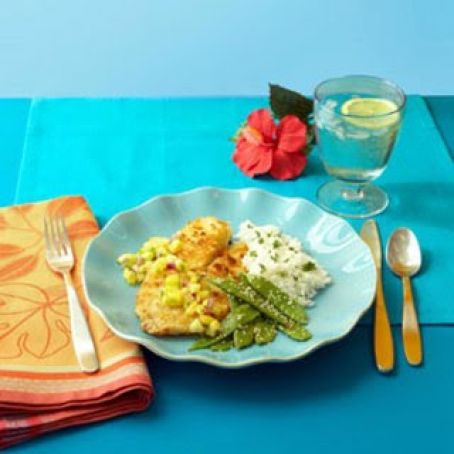 Macadamia Nut-Crusted Tilapia With Pineapple Salsa