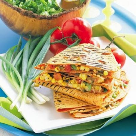 Corn and Pepper Jack Quesadilla