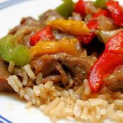 Pepper Steak with Rice
