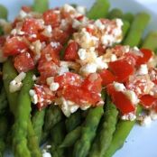 Asparagus w/ Tomatoes and Feta