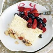 MEYER LEMON SEMIFREDDO w/BERRIES
