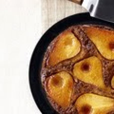 Pear-Pecan Upside-Down Cake