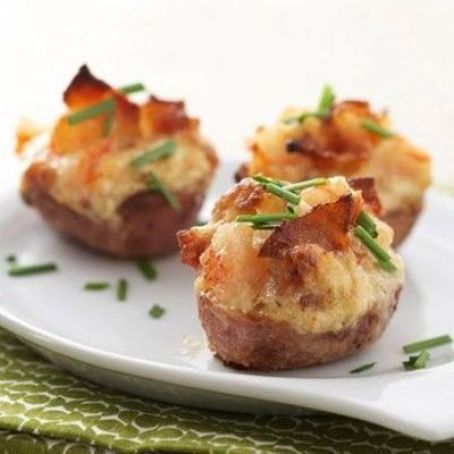 Shrimp-and-Bacon-Stuffed Baby Potatoes