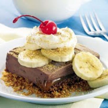 Chocolate-Banana Frozen Squares