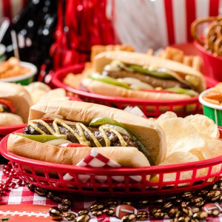 Slow Cooker Brats, Peppers and Onions in Beer