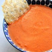Creamy Tomato Soup with Peppery Parmesan Crisps