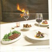 VENISON WITH CHANTERELLES, SWEET POTATOES, BLACK CURRANT-MUSTARD JUS