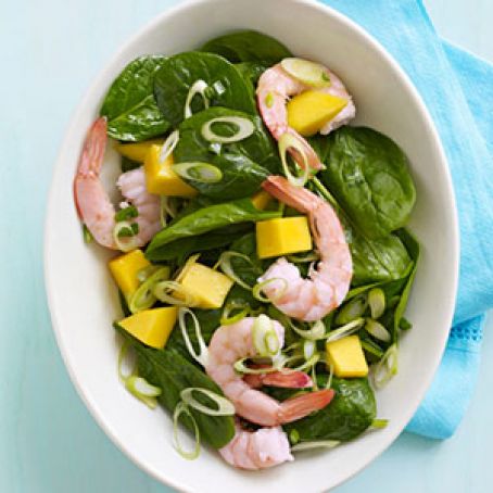 Caribbean Shrimp, Mango and Spinach Salad - Recipe.com