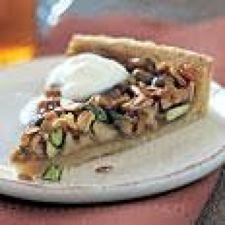 Caramelized Pistachio, Walnut, and Almond Tart