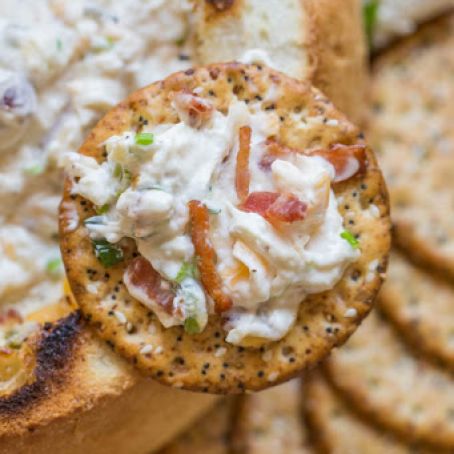 THREE CHEESE BACON DIP