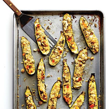 Persian Rice-Stuffed Zucchinis