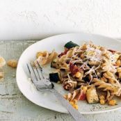 FUSILLI w/CORN, BASIL PESTO & BACON