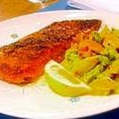 Broiled Salmon with AB's Spice Pomade