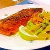 Broiled Salmon with AB's Spice Pomade