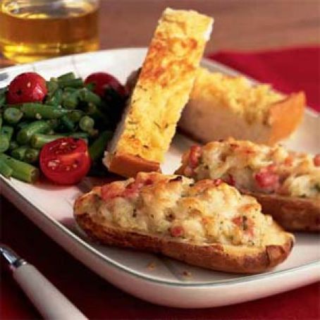 Ham and Gruyere Stuffed Potatoes