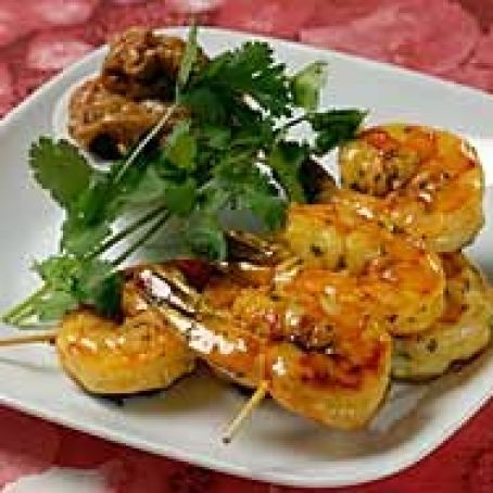 BROCHETA DE CAMARON AL JENGIBRE