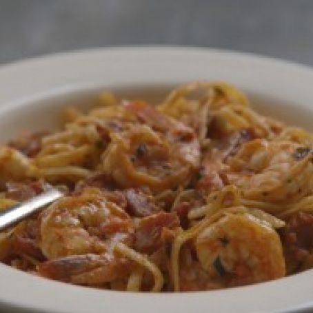 Linguine with Shrimp all'Amatriciana