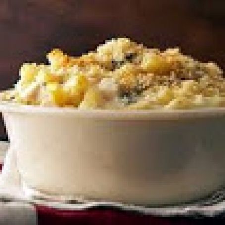 Three-Cheese Ziti and Smoked Chicken Casserole