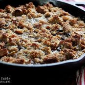 Rum Glazed Coconut Bread Pudding