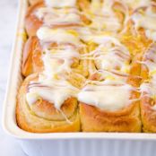 Lemon Sticky Rolls w/Lemon Cream Cheese Glaze
