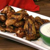 Chew:  Mario Batali's Spicy Chicken Wings with Alabama White Barbeque Sauce