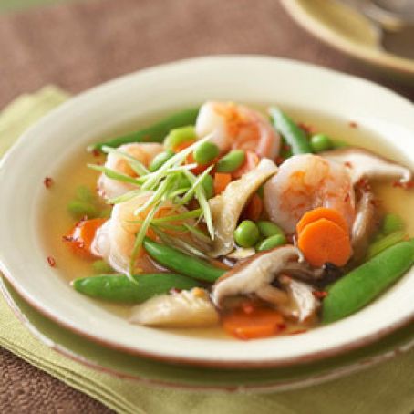 Asian Shrimp and Vegetable Soup - Recipe.com