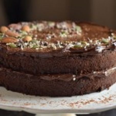 FUDGY CHOCOLATE BEET CAKE WITH CHOCOLATE AVOCADO FROSTING