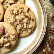 Pecan Streusel Spice Cookies