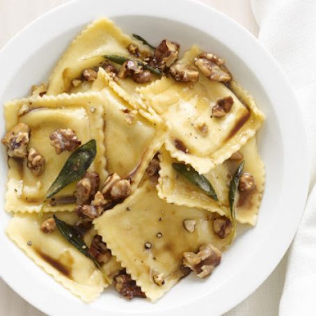 Ravioli With Sage-Walnut Butter
