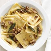 Ravioli With Sage-Walnut Butter
