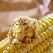 Grilled Corn with Bell Pepper Butter