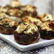 Goat Cheese and Pancetta Stuffed Mushrooms