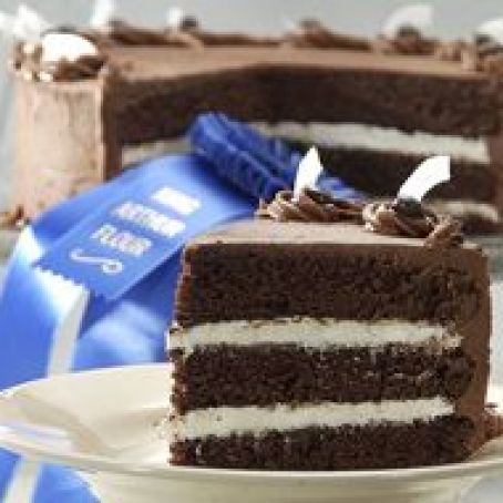 Fudgy Coconut Cream Cake