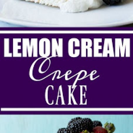 Lemon Cream Crepe Cake