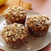Banana Oatmeal Raisin Muffins