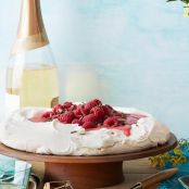 Raspberry Curd Pavlova