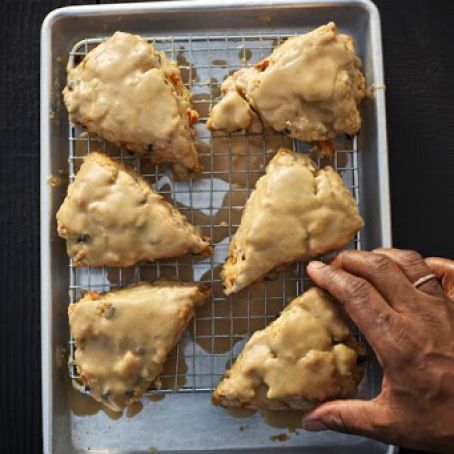 Sweet Potato Scones with Brown Sugar Icing