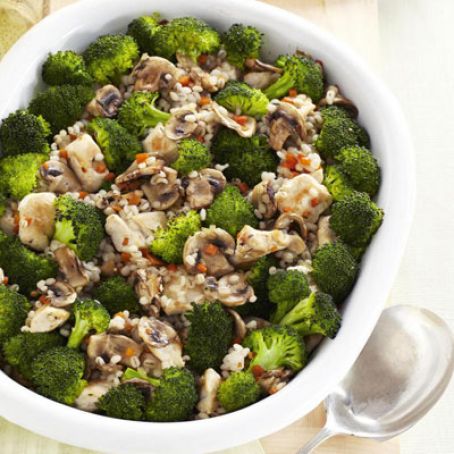Roasted Broccoli and Chicken Bake