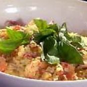 Shrimp and Pasta in a Tomato-Chile Cream Sauce