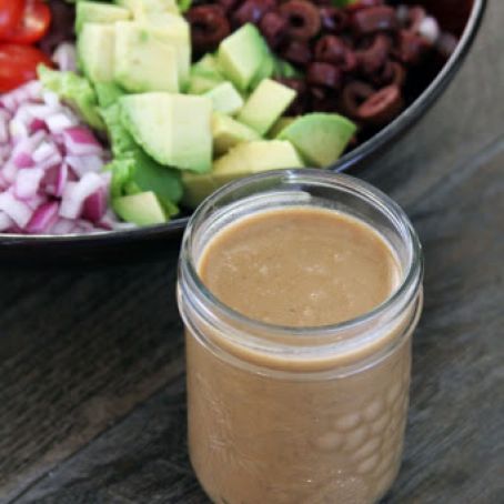 Kitchen Sink Chopped Salad with Creamy Balsamic Dressing