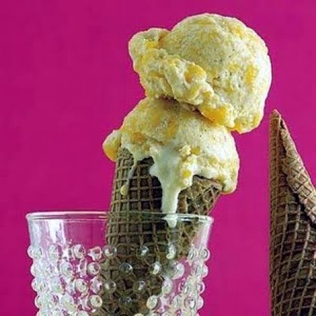 Cinnamon Peach Ice Cream