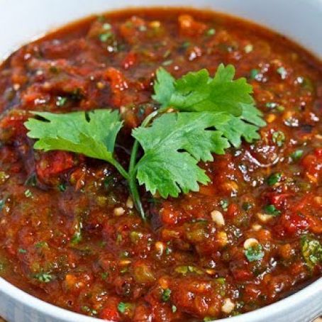 Roasted Tomato and Jalapeno Salsa