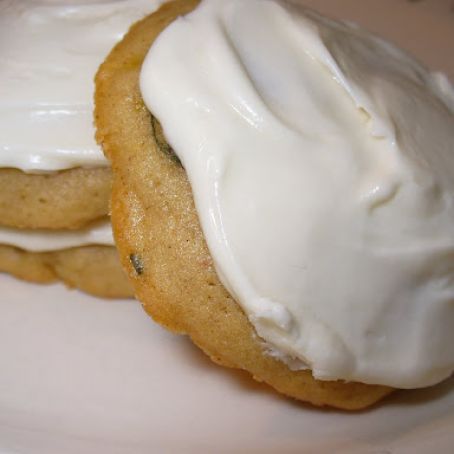 Zucchini Cookies with Cream Cheese Frosting